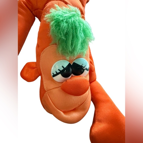RARE Lanky Doodles 1990 vintage orange monkey stuffed animal toy collectors item - Picture 4 of 7
